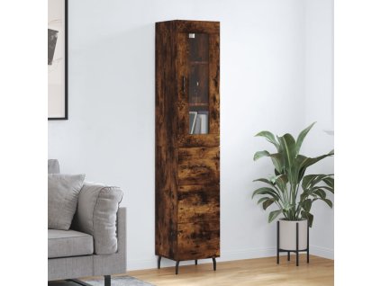 Skříň highboard kouřový dub 34,5 x 34 x 180 cm kompozitní dřevo 3199254
