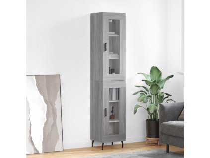 Skříň highboard šedá sonoma 34,5 x 34 x 180 cm kompozitní dřevo 3199447