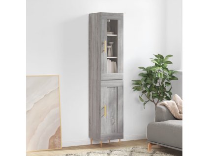 Skříň highboard šedá sonoma 34,5 x 34 x 180 cm kompozitní dřevo 3199487