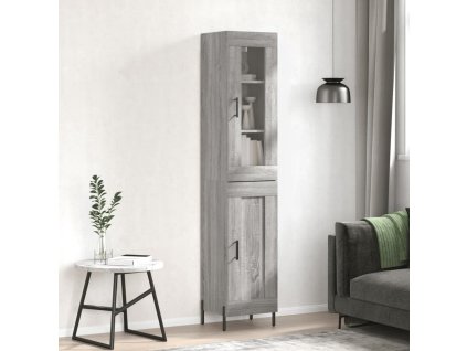 Skříň highboard šedá sonoma 34,5 x 34 x 180 cm kompozitní dřevo 3199503