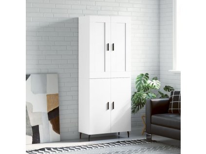 Skříň highboard bílá 69,5 x 34 x 180 cm kompozitní dřevo 3199569