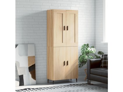 Skříň highboard dub sonoma 69,5 x 34 x 180 cm kompozitní dřevo 3199572