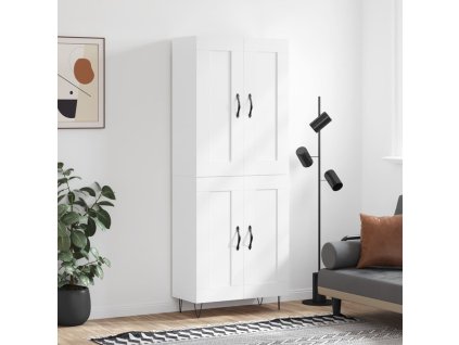 Skříň highboard bílá 69,5 x 34 x 180 cm kompozitní dřevo 3199713