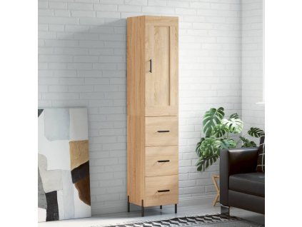 Skříň highboard dub sonoma 34,5 x 34 x 180 cm kompozitní dřevo 3200204