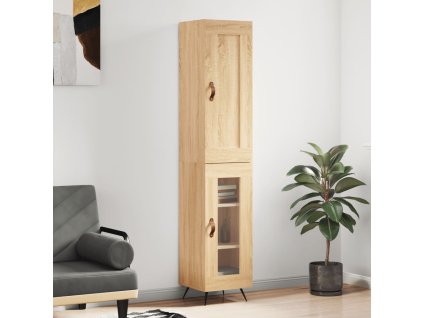 Skříň highboard dub sonoma 34,5 x 34 x 180 cm kompozitní dřevo 3200364