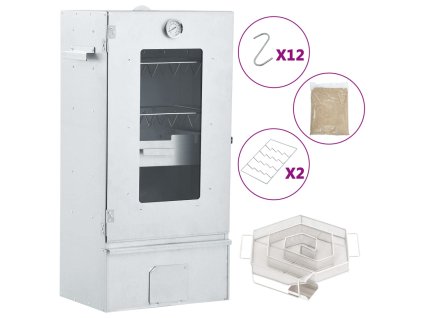 Grilovací trouba / udírna s generátorem kouře pozinkovaná ocel 3200755