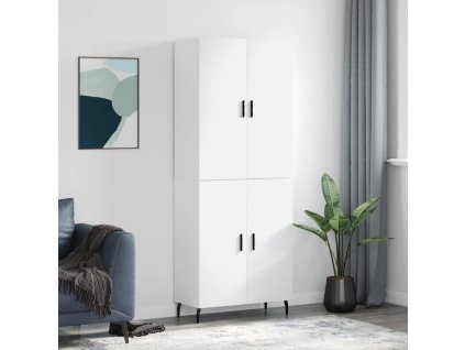 Skříň highboard bílá 69,5 x 34 x 180 cm kompozitní dřevo 3195691