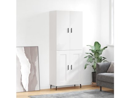 Skříň highboard bílá 69,5 x 34 x 180 cm kompozitní dřevo 3195803