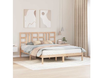 Rám postele masivní dřevo 160 x 200 cm 3105415