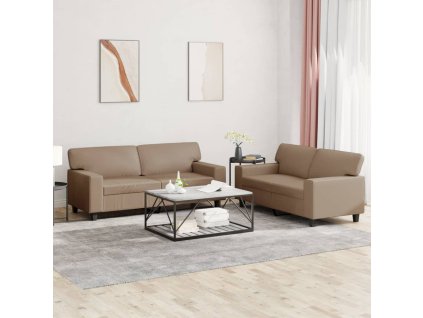 2dílná sedací souprava cappuccino umělá kůže 3201918