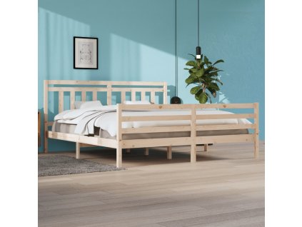 Rám postele masivní dřevo 200 x 200 cm 3105335