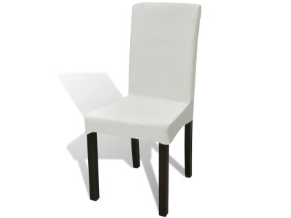 Elastické potahy na židle 6 ks krémové 130380