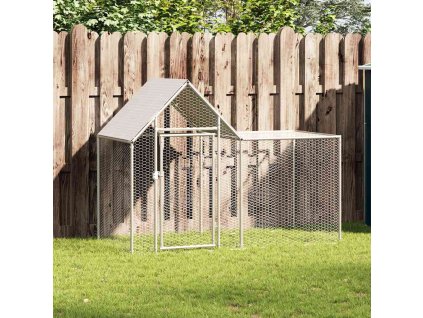 Klec pro kuřata 2 x 1 x 1,5 m pozinkovaná ocel 144553