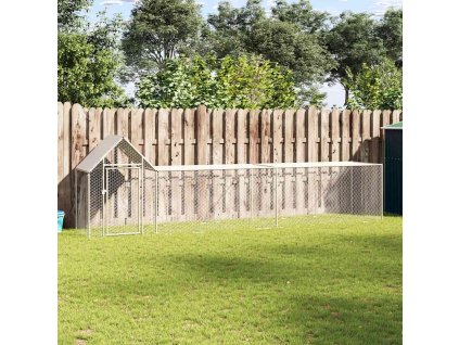 Klec pro kuřata 5 x 1 x 1,5 m pozinkovaná ocel 144555