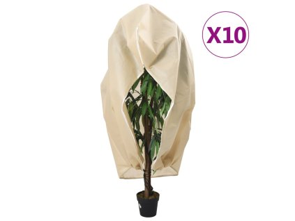 Ochranné návleky na rostliny na zip 10 ks 70 g/m² 1,2 x 1,8 m 3203560