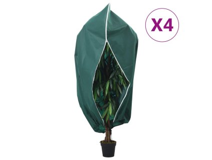 Ochranné návleky na rostliny na zip 4 ks 70 g/m² 2,36 x 2 m 3203571