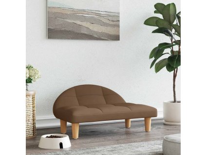 Pelíšek pro psy hnědý 70 x 52 x 30 cm textil 171935