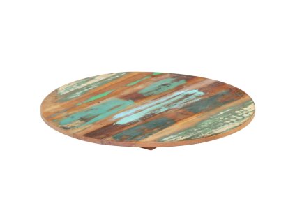 Kulatá stolní deska 50 cm 15–16 mm masivní recyklované dřevo 286032