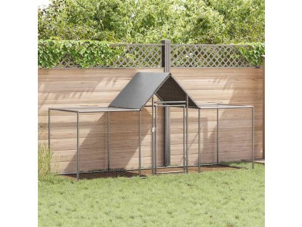 Klec pro kuřata 3 x 1 x 1,5 m pozinkovaná ocel 144559