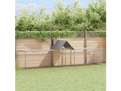 Klec pro kuřata 5 x 1 x 1,5 m pozinkovaná ocel 144560