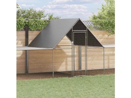 Klec pro kuřata 10 x 2 x 2 m pozinkovaná ocel 144563