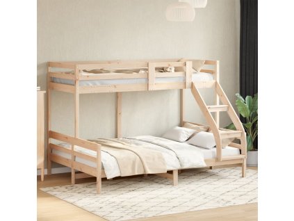 Patrová postel 80 x 200/140 x 200 cm masivní borové dřevo 3207181