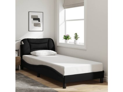 Rám postele bez matrací Hvar černá 90x190 cm textil 3207739
