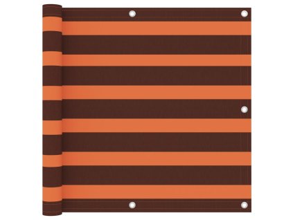 Balkónová zástěna oranžovo-hnědá 90 x 400 cm oxfordská látka 134929