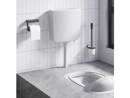 Splachovací WC nádržka se spodním přívodem vody 3/6 l šedá 148008