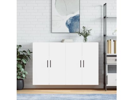 Nástěnné skříňky 2 ks bílé 69,5 x 34 x 90 cm 3195643