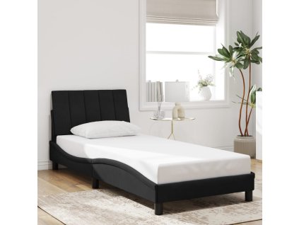 Rám postele bez matrace Hanko černý 90x200 cm samet 3207827