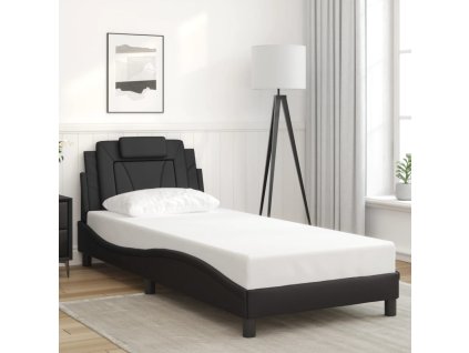 Rám postele Viana bez matrace černý 90x200 cm umělá kůže 3208068