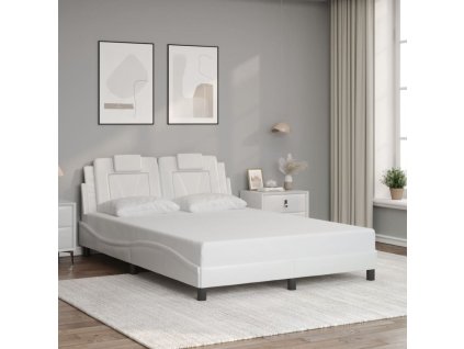 Rám postele Viana bez matrace bílý 120x200 cm umělá kůže 3208083