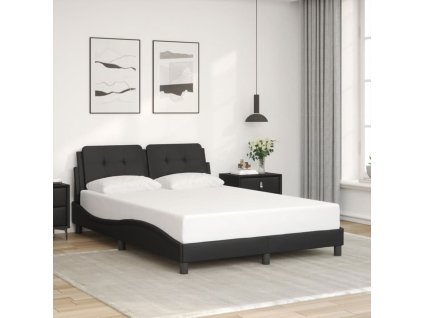 Rám postele bez matrace Zadar černý 120 x 200 cm umělá kůže 3208170