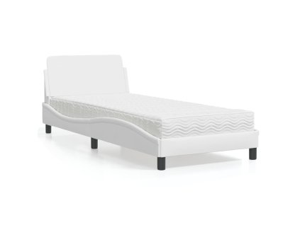Postel s matrací Dover bílá 80 x 200 cm umělá kůže 3208298