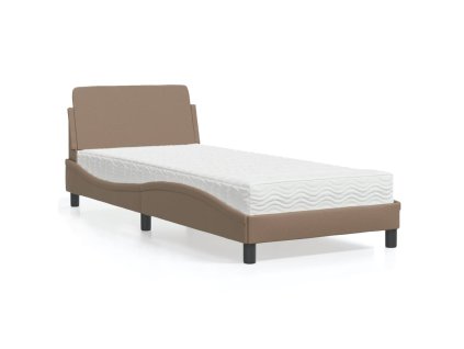 Postel s matrací Dover cappuccino 80 x 200 cm umělá kůže 3208301