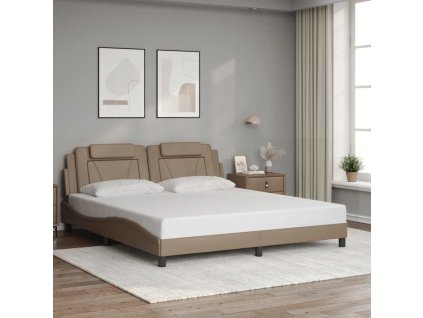 Rám postele Viana bez matrace cappuccino 180x200 cm umělá kůže 3208114