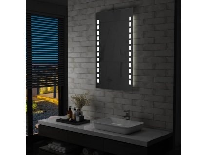 Koupelnové nástěnné zrcadlo s LED osvětlením 60 x 100 cm 144698