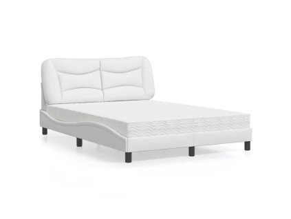 Postel s matrací Hvar bílá 120 x 200 cm umělá kůže 3208711