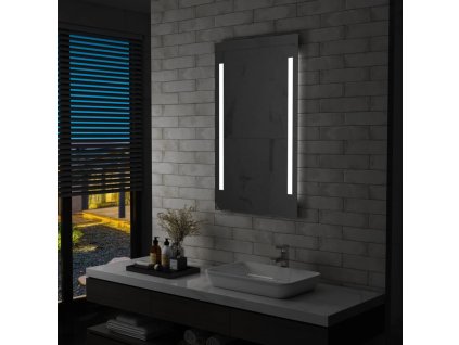 Koupelnové nástěnné zrcadlo s LED osvětlením 60 x 100 cm 144704