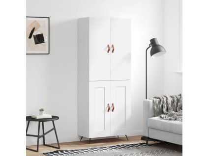 Skříň highboard bílá 69,5 x 34 x 180 cm kompozitní dřevo 3195763