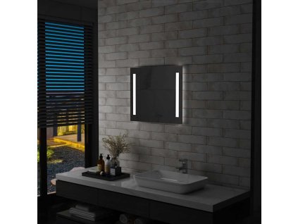 Koupelnové nástěnné zrcadlo s LED osvětlením 60 x 50 cm 144705