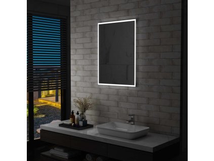 Koupelnové nástěnné zrcadlo s LED osvětlením 60 x 80 cm 144718