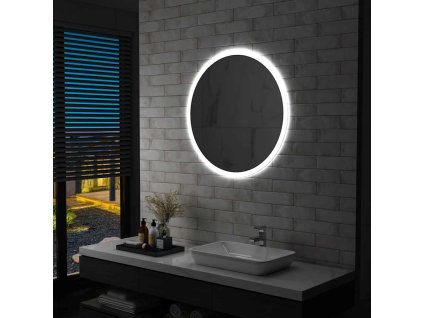 Koupelnové zrcadlo s LED osvětlením 80 cm 144725