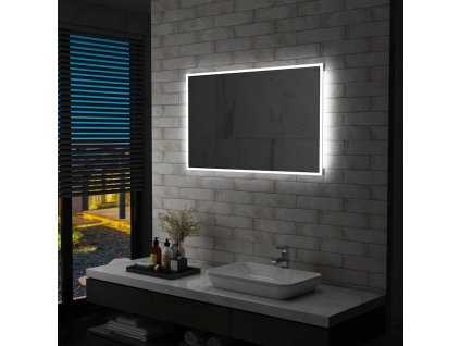 Koupelnové nástěnné zrcadlo s LED osvětlením 100 x 60 cm 144728