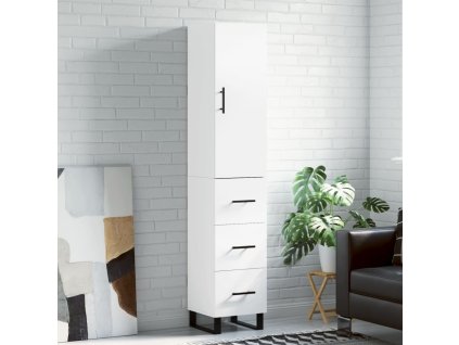 Skříň highboard bílá 34,5 x 34 x 180 cm kompozitní dřevo 3198873