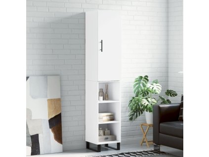 Skříň highboard bílá 34,5 x 34 x 180 cm kompozitní dřevo 3199001