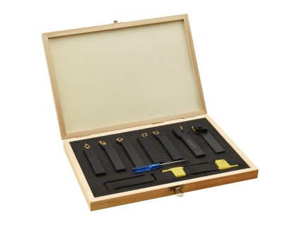 12dílné nože s vyměnitelnými plátky pro soustruh 16x16mm 100 mm 146719