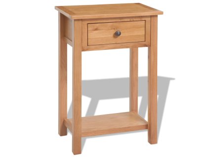 Konzolový stolek 50 x 32 x 75 cm masivní dubové dřevo 243932