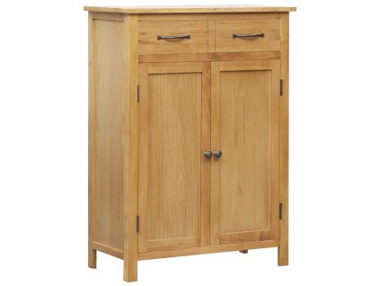 Botník 76 x 37 x 105 cm masivní dubové dřevo 247460